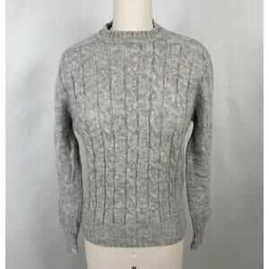 The Woolrich Women Size M Wool Chunky Sweater Modest Staple Cozy Warm Neutral